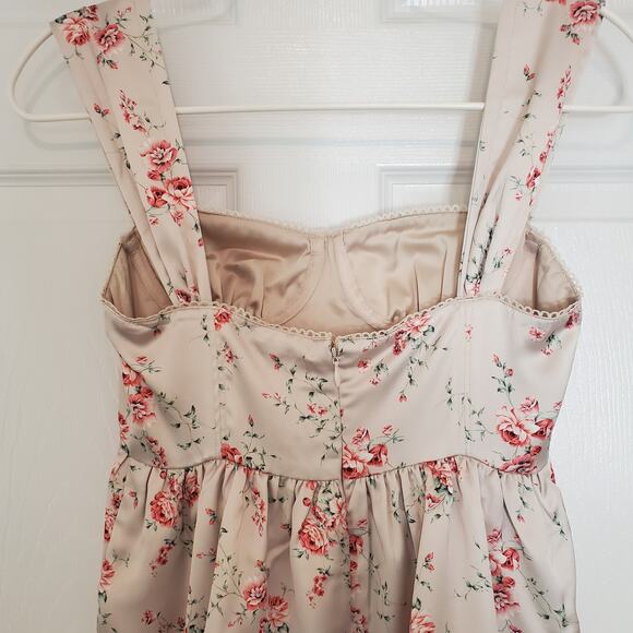 WeWoreWhat Corset High Low Maxi Dress Dainty Floral Size 0 - Picture 10 of 14